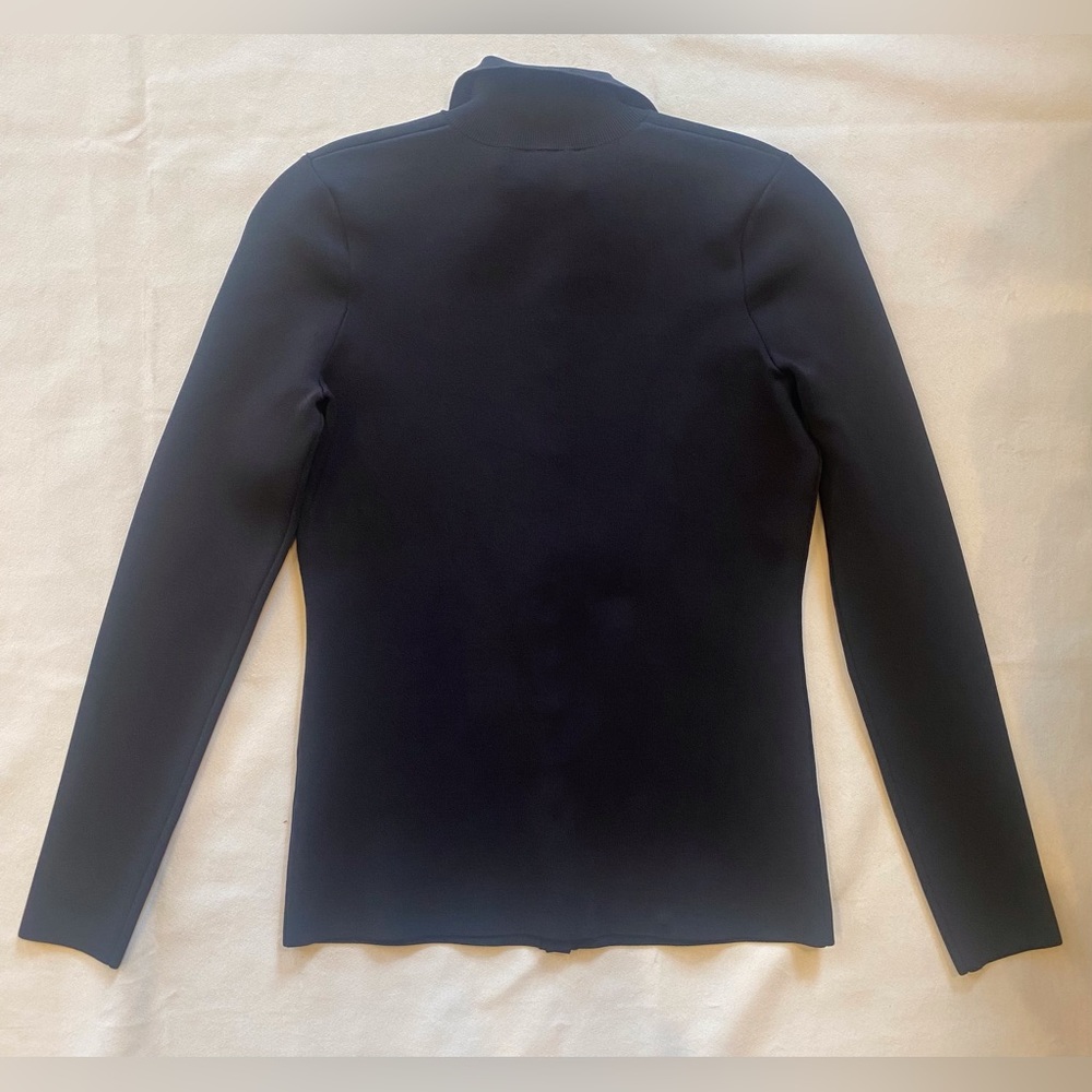 NWT Alexander Wang Black Mock Neck Button Down Sweater - Picture 2 of 5